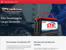 Tablet Screenshot of cadenaautopartes.com